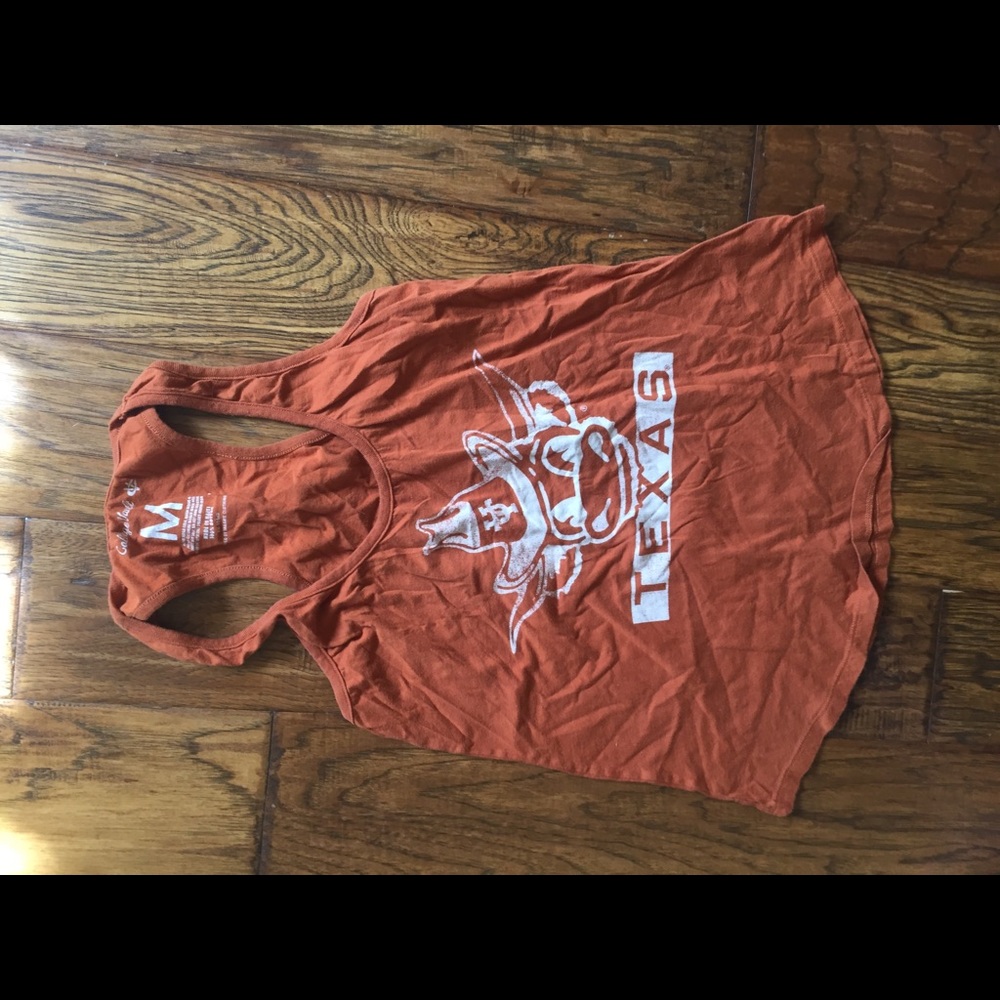 American eagle orange Texas longhorn tank size m